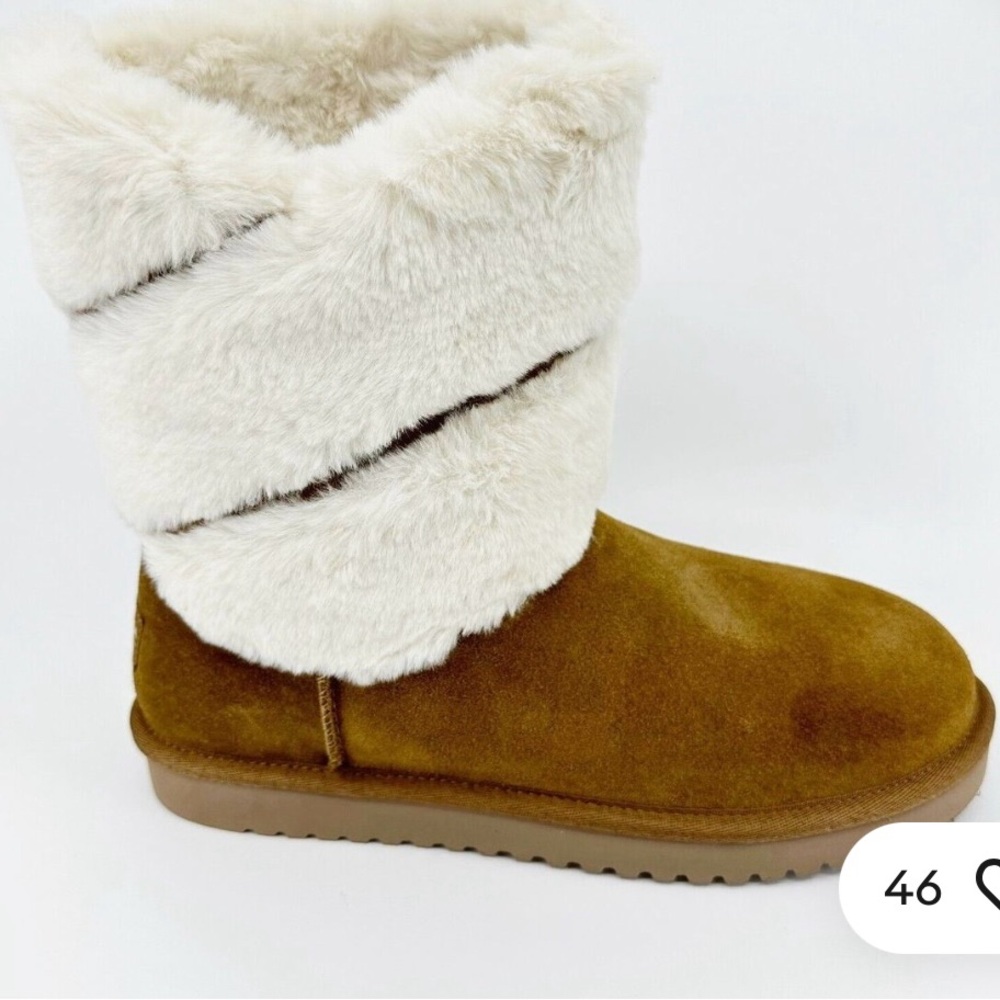 Cozy Tan and Cream Women's Boots